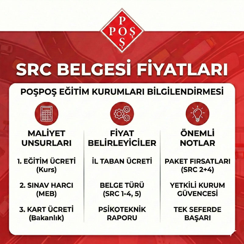 SRC belgesi fiyat ve maliyet tablosu